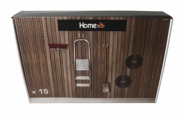 HOME It® upphängningssystem till garage och redskapsbod med 15 delar
