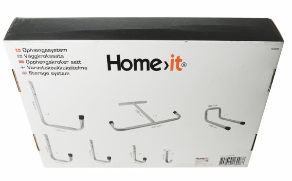 HOME It® upphängningssystem till garage och redskapsbod med 15 delar