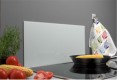 HOME It® fyrkantig stänkplatta 60 x 30 cm härdat vitt glas