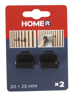 HOME It® krokar för lodrät montering på akustikpanel, 2 st.