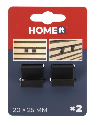 HOME It® krokar för vågrät montering på akustikpanel, 2 st.