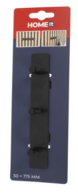 HOME It® kroklist med 3 krokar för lodrät montering på akustikpanel