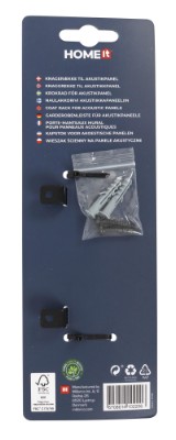 HOME It® kroklist med 3 krokar för lodrät montering på akustikpanel