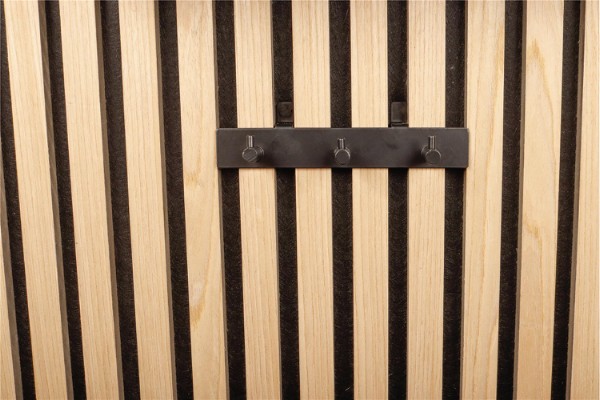 HOME It® kroklist med 3 krokar för lodrät montering på akustikpanel