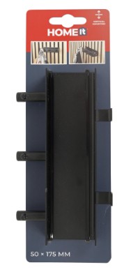 HOME It® kroklist med 3 krokar och hylla för lodrät montering på akustikpanel