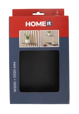 HOME It® hylla för akustikpanel 120 x 200 mm, matt svart