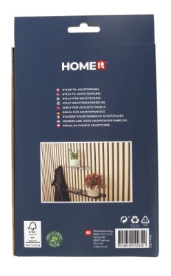 HOME It® hylla för akustikpanel 120 x 200 mm, matt svart