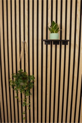 HOME It® hylla för akustikpanel 120 x 200 mm, matt svart