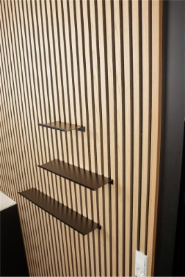 HOME It® hylla för akustikpanel 120 x 600 mm, matt svart