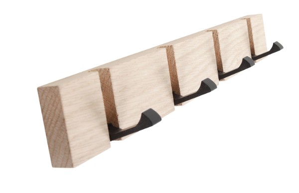 HOME It® flex knopplist med 4 knoppar 40 × 5,5 × 2 cm ek natur