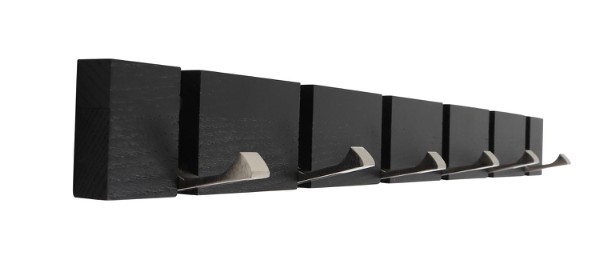 HOME It® flex knopplist med 6 knoppar 60 × 5,5 × 2 cm ek svart