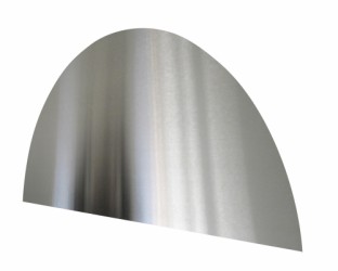 HOME It® halvcirkelformad stänkplatta 60 x 30 cm borstat rostfritt stål