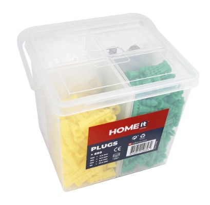 Work>it® Pluggsortiment i låda 5.0 x 6,0 x 8.0 x 10.0 mm 650