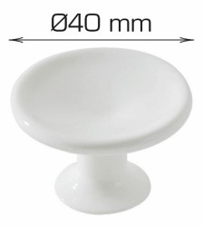 HOME It® möbelknopp Ø 40 x 30 mm vit plast