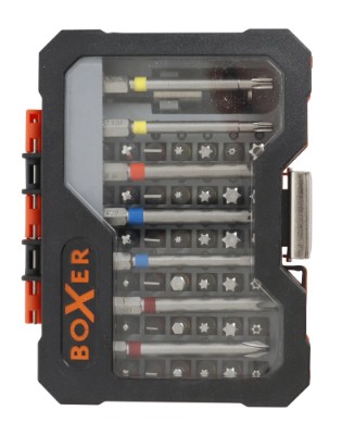 Boxer® bitssats i praktisk ask S2 stål 56 delar