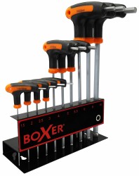 Boxer® T-insexnyckelsats 1,5-2-2,5-3-4-5-5,5-6-8-10 mm.