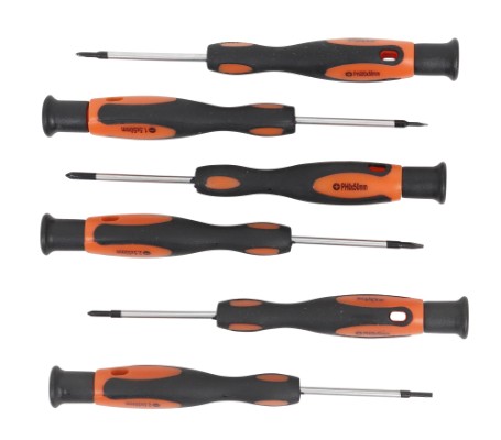 Boxer® PH/LK precisionsskruvmejselsats med 6 delar