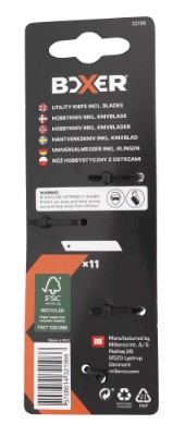 Boxer® hobbykniv 9 mm inkl. 10 extra knivblad