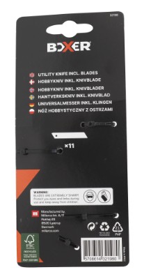 Boxer® hobbykniv 18 mm inkl. 10 extra knivblad