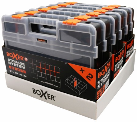 Boxer® sortimentlåda med 15 fack 37,4 × 29,4 × 6,6 cm 2-pack