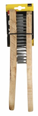 Millarco® stålborstar 3 och 4 rader med trähandtag