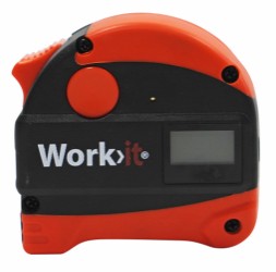 Work>it® måttband med laseravståndsmätare 5 + 40 meter