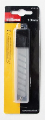 Millarco® knivblad till brytbladskniv 18 mm 10-pack