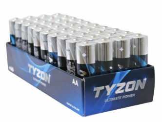 Tyzon AA-alkaline batterier 40-pack