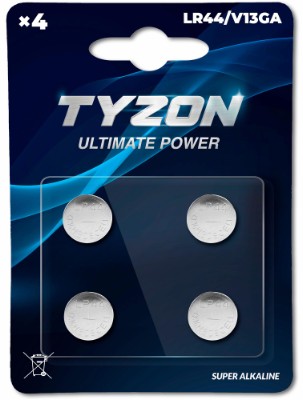 Tyzon LR44/V13GA Alkaline batterier 4-pack