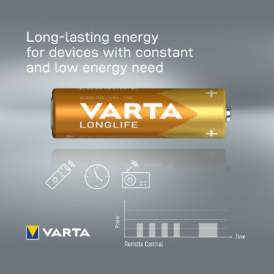 Varta Longlife batterier AA – 4-pack