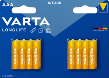 Varta Longlife batterier AAA 16-pack