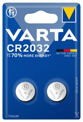 Varta litiumbatterier CR2032 – 2-pack