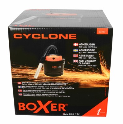 Boxer® Cyklon-asksug med HEPA-filter 10 liter med motor 800 Watt