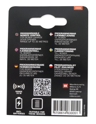 Boxer® fjärrkontroll för garageportöppnare