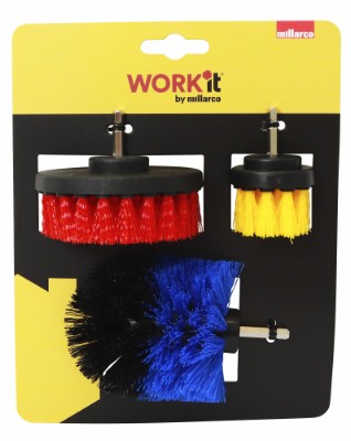 Work It by Millarco® power brush/borstar till borrmaskin 3 st.