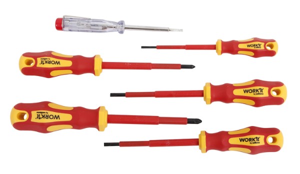 Work>it® VDE skruvmejselsats 6 delar