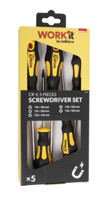 Work>it® TORX skruvmejselsats 5 delar