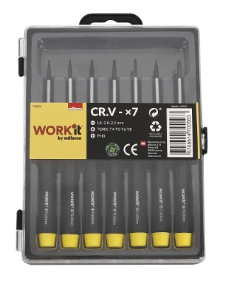 Millarco® datorskruvmejselsats 7 delar