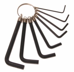 Millarco® insexnycklar i nyckelring 1,5–6 mm 8 delar