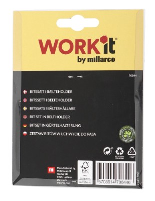 Millarco® bitssats i bälteshållare 25 delar