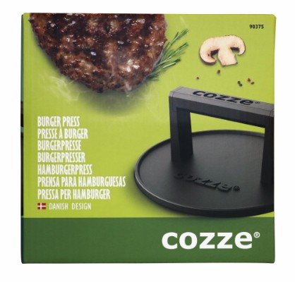 Cozze® Burgerpress / köttpress Ø160 x 80 mm. gjutjärn