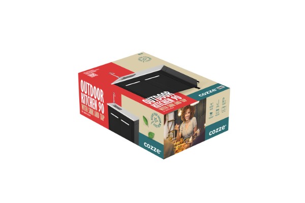 Cozze® utekök 90 m/stålho och vattenkran