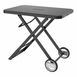 Cozze® fällbart bord med hjul, svart