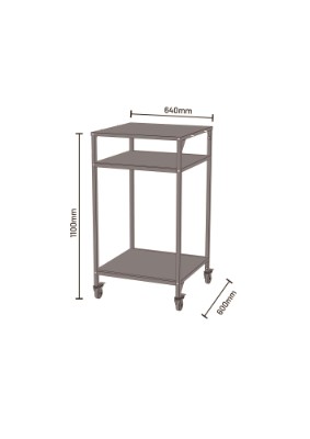 Cozze® Högt utomhusbord 60, H110 cm, öppen, svart
