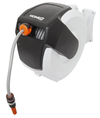 HOME It® slangbox med automatisk upprullning 20 meter slang 8 bar