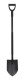 HOME It Garden® ergonomisk spetsspade i stål, 122 cm