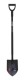 HOME It Garden® ergonomisk spetsspade i stål, 122 cm