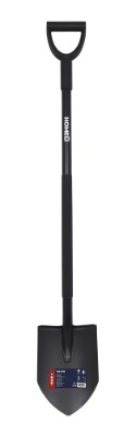 HOME It Garden® ergonomisk spetsspade i stål, 122 cm