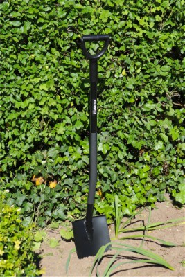HOME It Garden® ergonomisk spetsspade i stål, 122 cm