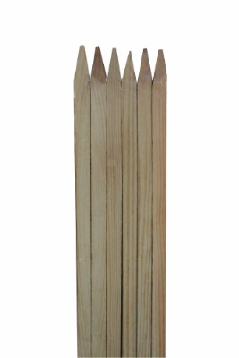 Blomsterpinnar i hardwood – 180 cm – 5 st.